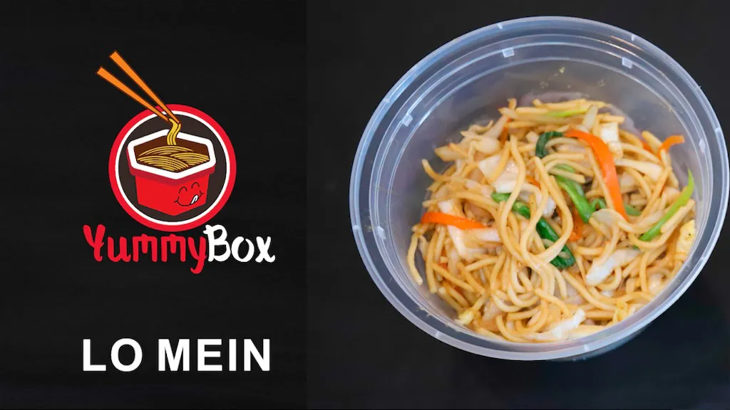 Stir - fried noodles with veggies and savory sauce at Yummy Box, a Chinese restaurant in Gilbert